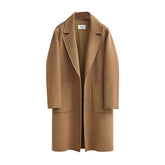 Wool Baggy Long Solid Simple All-match Overcoat